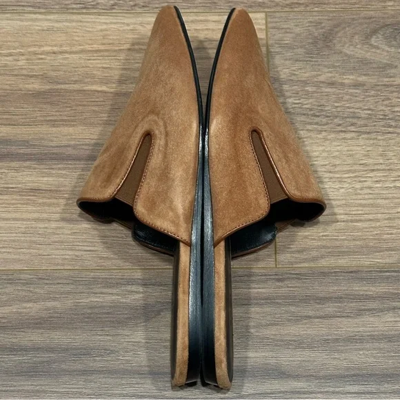 Jenni Kayne Suede Mules in Saddle Brown Size 38 / US 8 - Picture 7 of 13